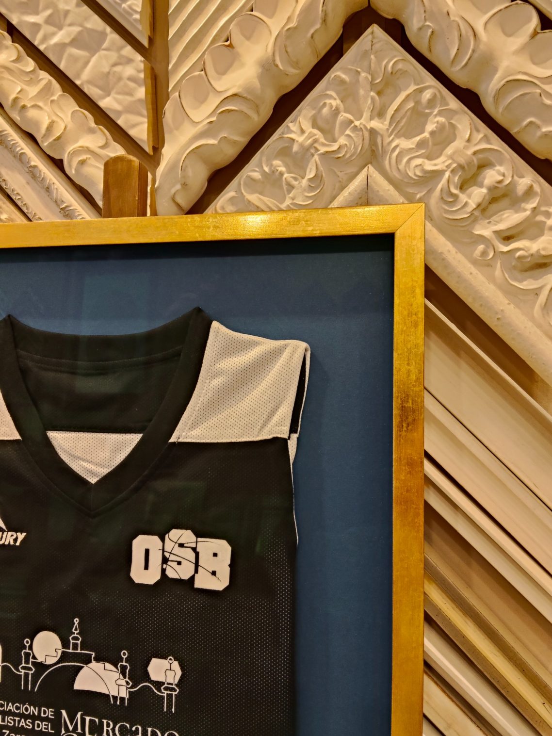 Camiseta de baloncesto Enmarcación camiseta de baloncesto en zaragoza