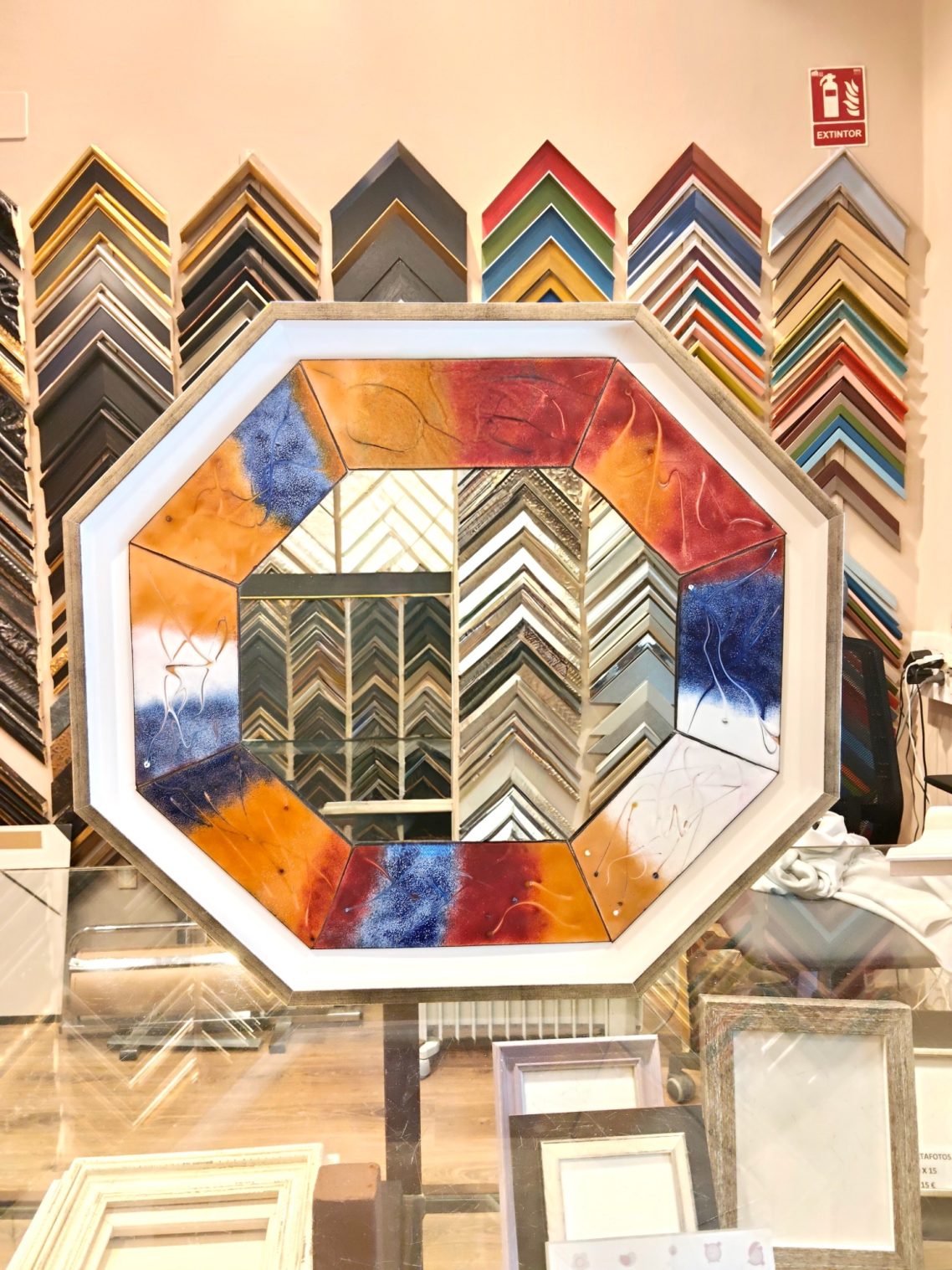 Espejo octogonal Espejo octogonal