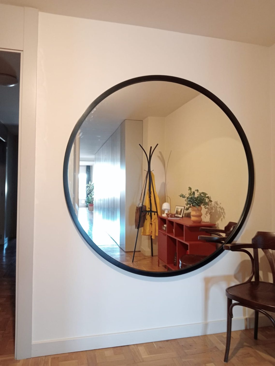 Espejo 150 cm redondo negro Espejo 150 cm redondo negro