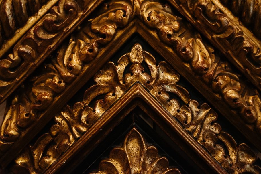 Moldura tallada y dorada a mano moldura tallada dorada