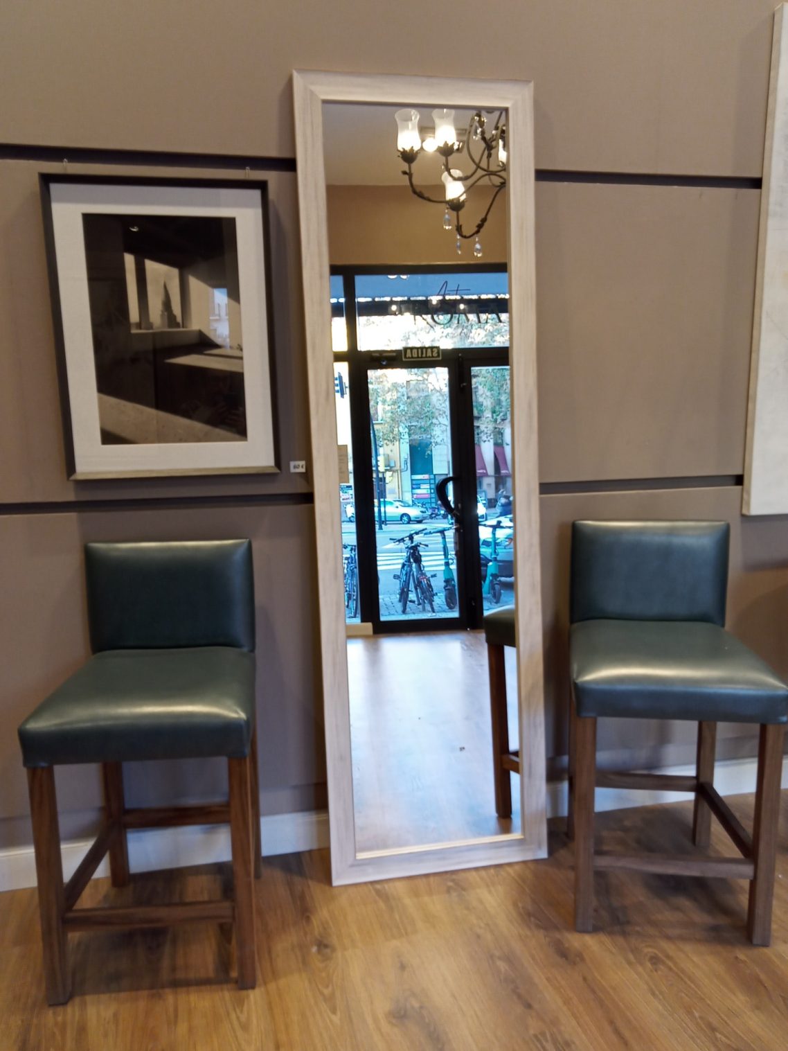 Moldura 7 cm blanca para vestidor Espejo para vestidor