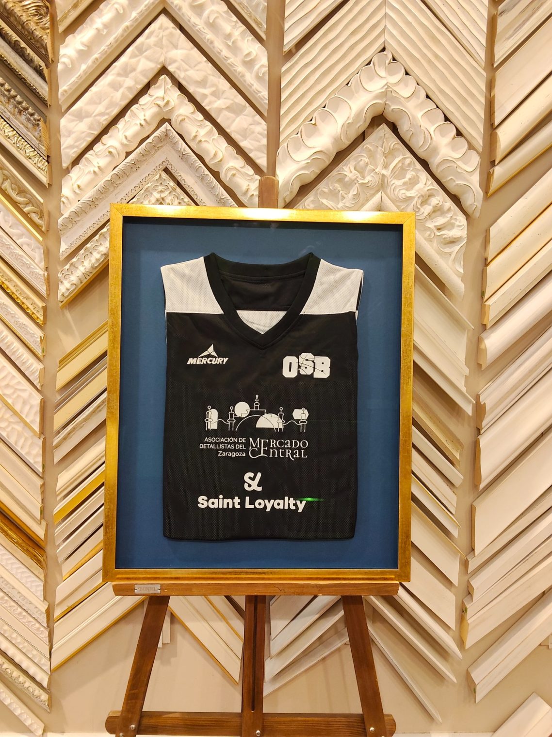 Patrocinadores de baloncesto Enmarcacion para camiseta de baloncesto