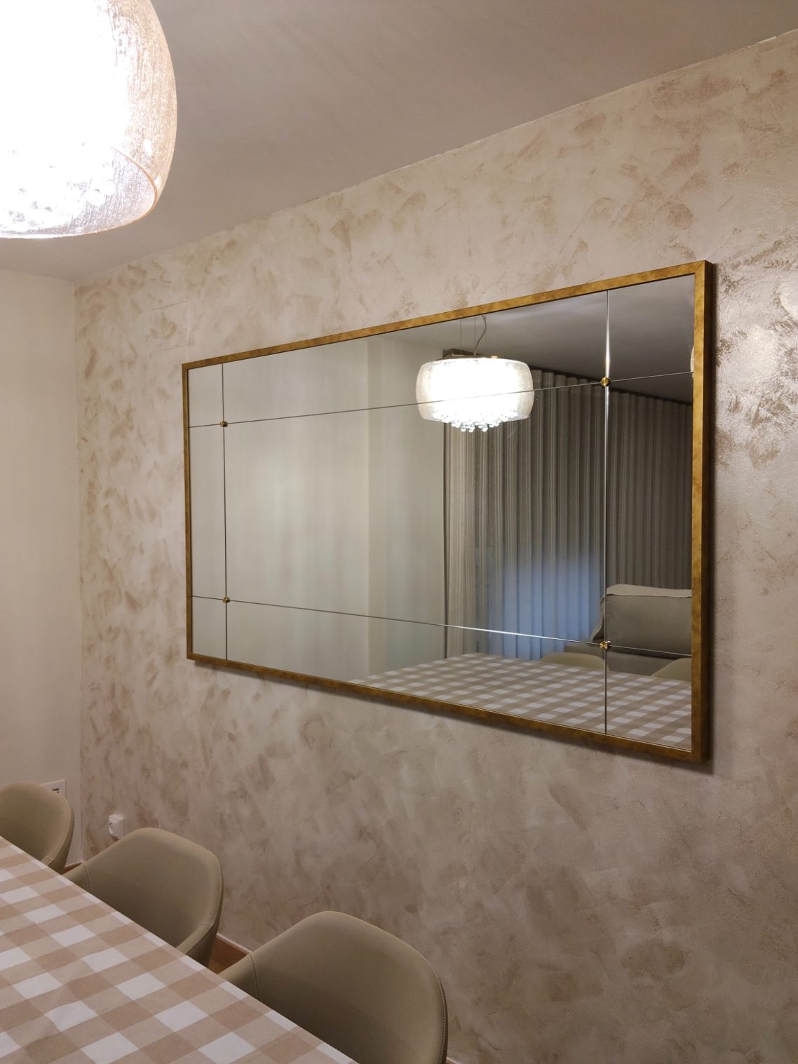 Espejo con cuarterones 180 x 100 cm Espejo de cuarterones