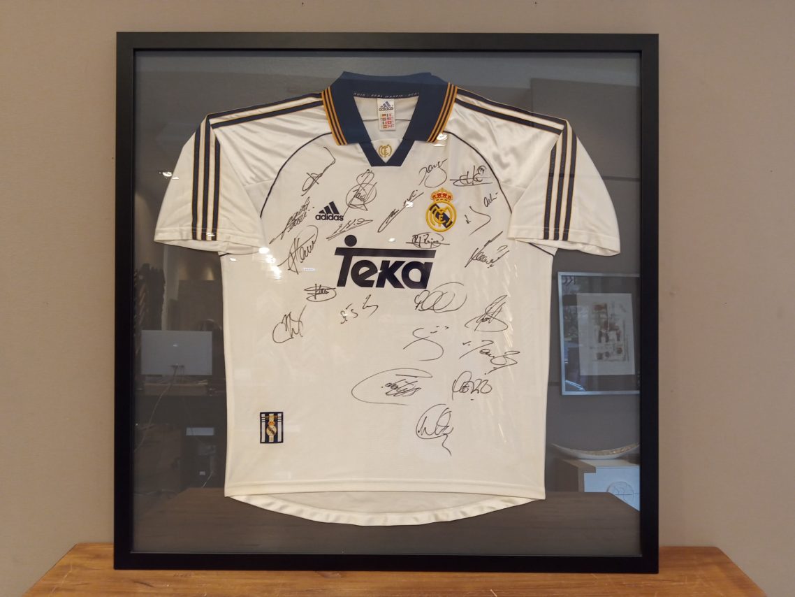 Camiseta del Real Madrid Enmarcación para camiseta Real Madrid